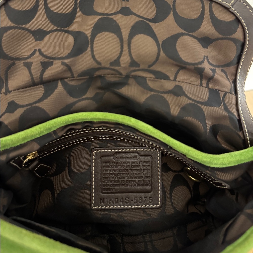 Coach Green Suede Mini SoHo - Picture 7 of 9